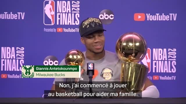 Finales - Antetokounmpo : Je n'aurais jamais imaginé gagner la NBA