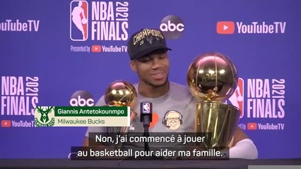 Finales - Antetokounmpo : "Je n'aurais jamais imaginé gagner la NBA"