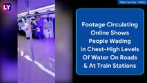 China Floods: Zhengzhou Metro Station Inundated, Passengers Stranded In Waist-High Water In Trains