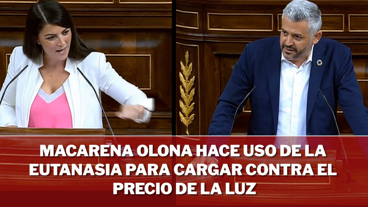 La contundente respuesta de Renau (PSOE), a Macarena Olona por "llegar de la factura de la luz a la eutanasia"