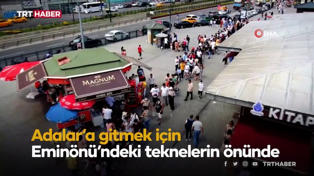 İstanbul'da kalanlar Adalar'a akın etti