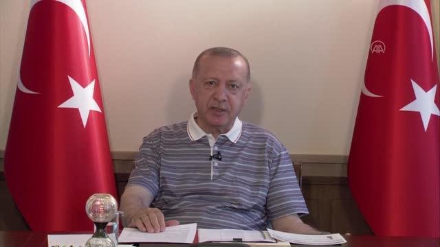 Son dakika haberleri: Cumhurbaşkanı Erdoğan: Artık Kıbrıs Türklerinin uluslararası görüşmelerde masadaki tek talebi egemen devlet statülerinin tanınmasıdır