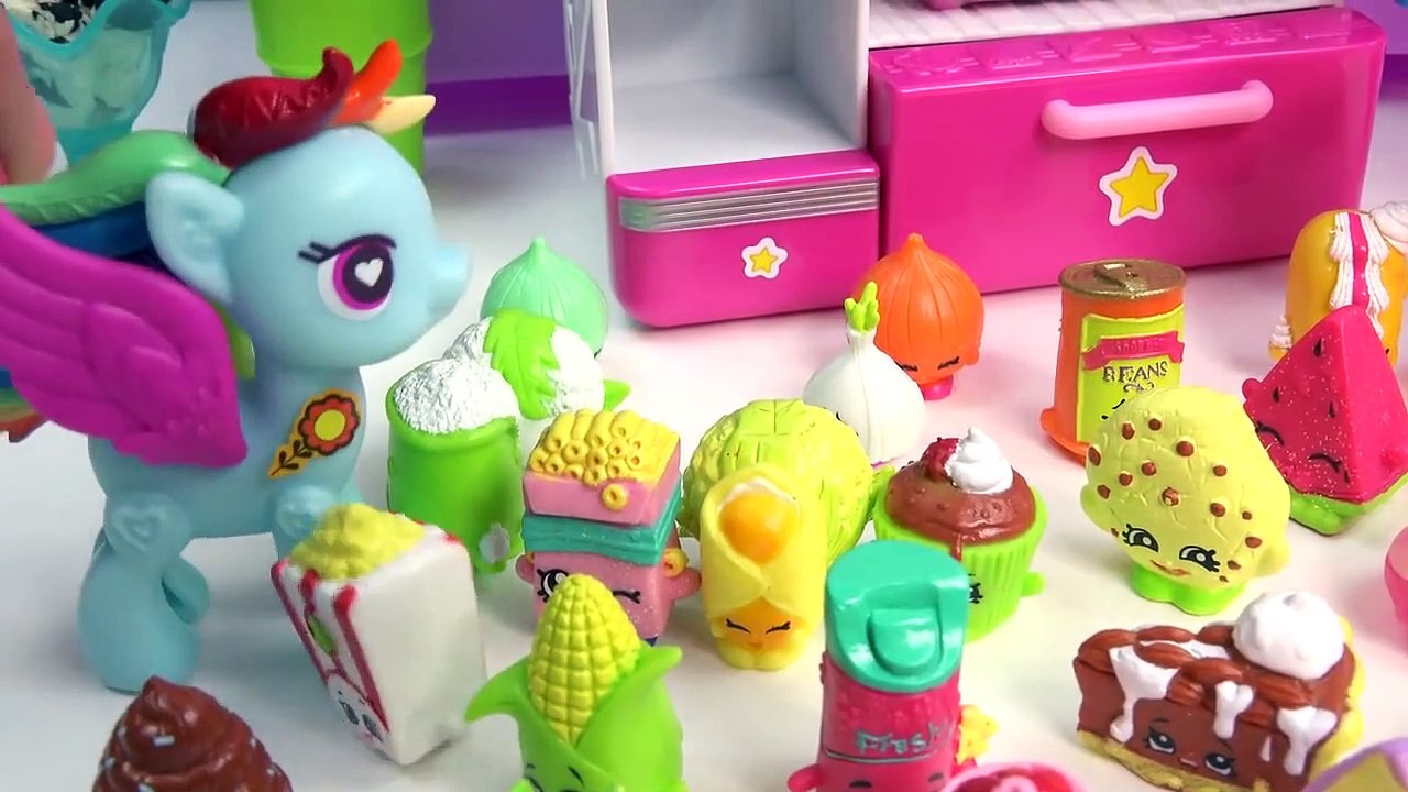 MLP Shopkins Season 2 So Cool Fridge Refrigerator My Little Pony POP Rainbow Dash Toy Blin