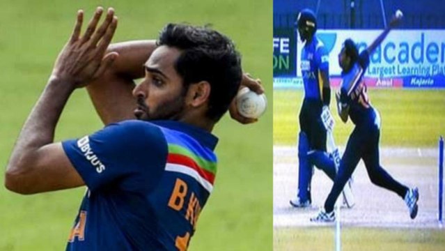 Bhuvneshwar Kumar bowling a no-ball in international cricket after more than 5 years