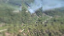 İZMİR - Orman yangını kontrol altına alındı (2)