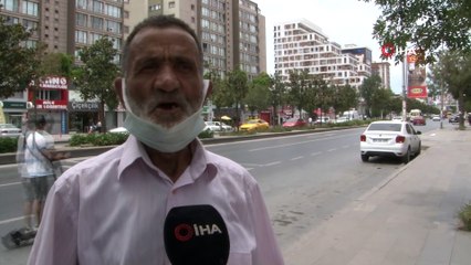 Yolun karşısına geçmeye çalışan çocuğa otomobil böyle çarptı