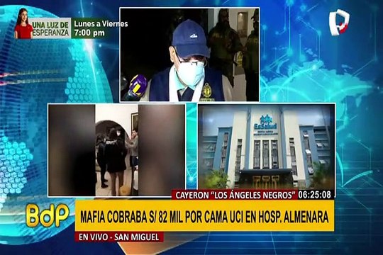 Cayeron “Los Ángeles Negros”: cobraban 82 mil soles por una cama UCI en el Hospital Almenara