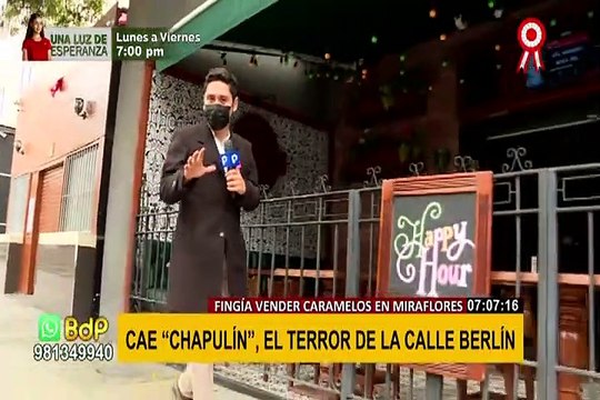 Miraflores: Capturan a ladrón de celulares alias “Chapulín”