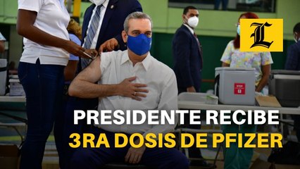 Presidente recibe 3ra dosis De Pfizer