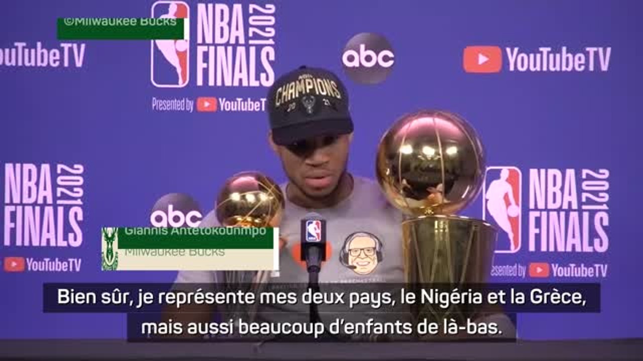 BASKETBALL : NBA : Finales - Antetokounmpo : "Donner de l'espoir au monde"