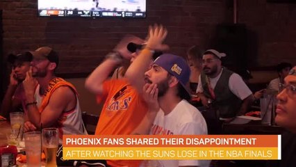 Download Video: Phoenix fans left disappointed after Suns' NBA Finals defeat