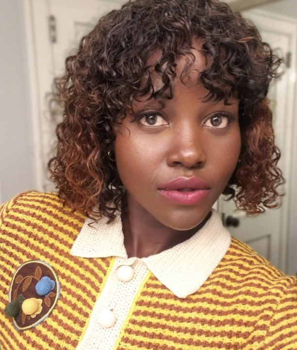 Lupita Nyong'o Just Debuted a Ombré Curly Bob With Bangs