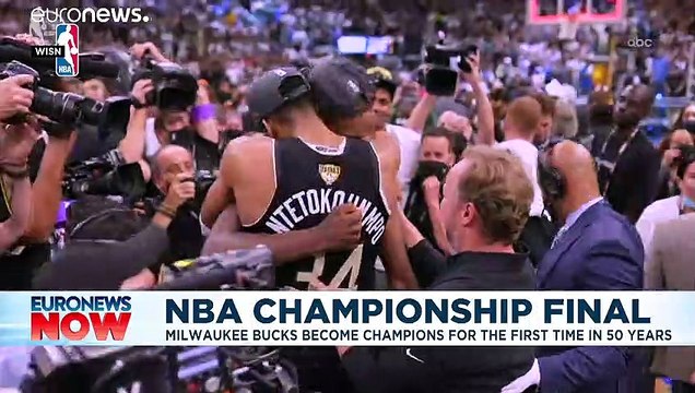 Giannis Antetokounmpo: Greek NBA Finals MVP celebrated by Athens suburb