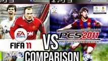 FIFA 11 Vs PES 2011 PS3
