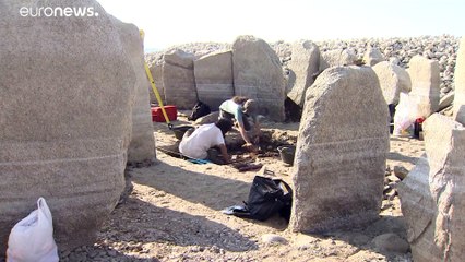 El dolmen del Guadalperal, "el Stonehenge español", vuelve a surgir de las aguas