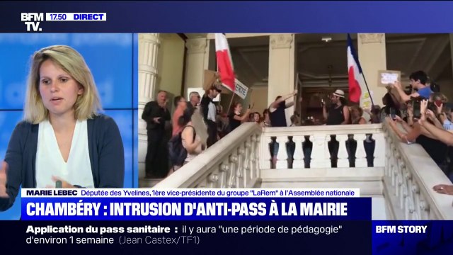 Chambéry: des manifestants anti-pass sanitaire s'introduisent dans la mairie