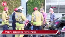 Fatih'te zincirleme trafik kazası -