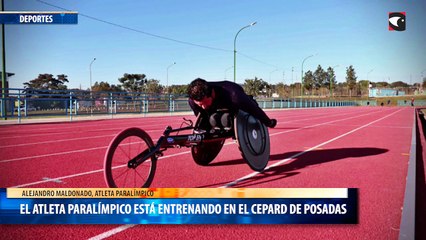El atleta paralímpico está entrenando en el CePARD de Posadas