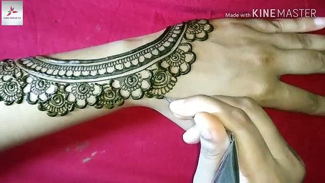 back hand mehndi design - मेहंदी डिजाइन आसान - mehndi design for beginners - delicate mehndi design - easy simple new henna mehendi design - habiba Mehndi Art