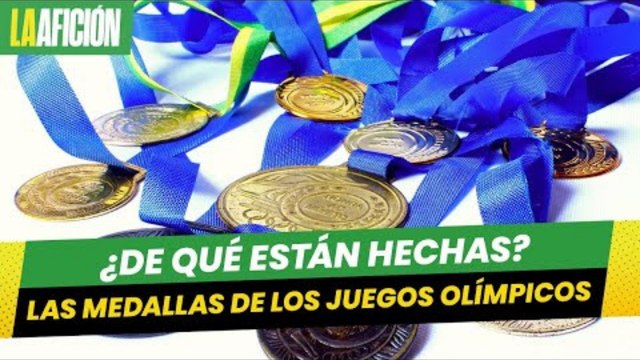 ¿Si no es de oro, qué es_ De esto están hechas las medallas de los juegos olímpicos