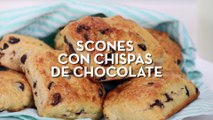 Prepara esta deliciosa receta de scones con chispas de chocolate ‍ | Cocina Fácil