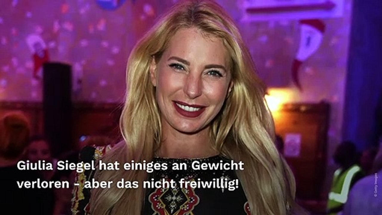 Giulia Siegel verlor ungewollt viel Gewicht