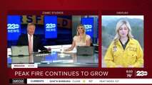 Peak Fire continues to grow