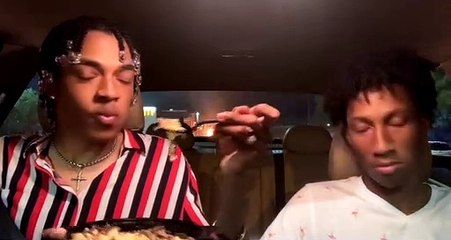 Burning Background Doesn't Bother Breakfast Lovers