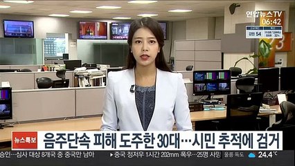 음주단속 피해 도주한 30대…시민 추적에 검거