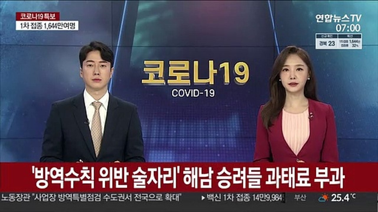 '방역수칙 위반 술자리' 해남 승려들 과태료 부과