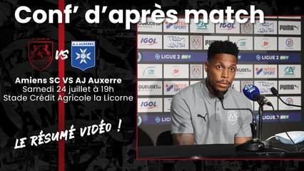 Conférence d'après match ASC - AJA : Mickaël Alphonse