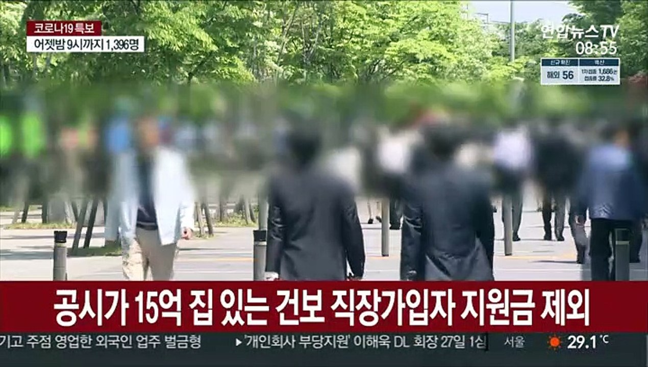 건보 직장가입자 중 15억 집 있으면 국민지원금 못 받아
