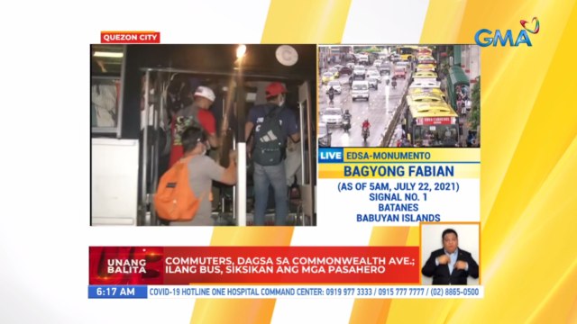Commuters, dagsa sa Commonwealth Ave.; ilang bus, siksikan ang mga pasahero | UB