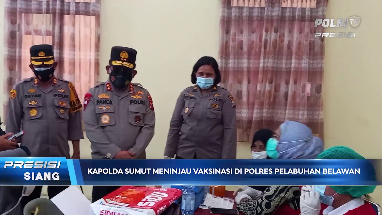 Kapolda Sumut Tinjau Vaksinasi di Pelabuhan Belawan