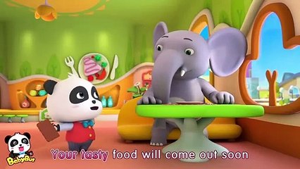 Welcome to Baby Panda Restaurant | Restaurant Server |  Kids Occupation Songs | BabyBus