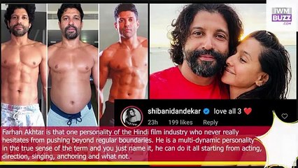 Скачать видео: Farhan Akhtar share training prep photo for Toofaan girlfriend Shibani Dandekar has the cutest reply