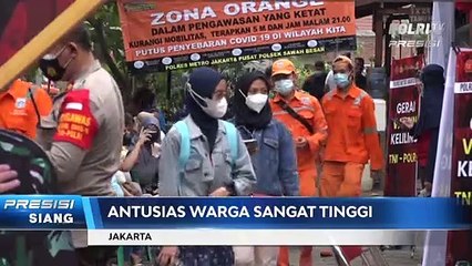 Gerai Vaksinasi Keliling TNI-Polri di Sawah Besar