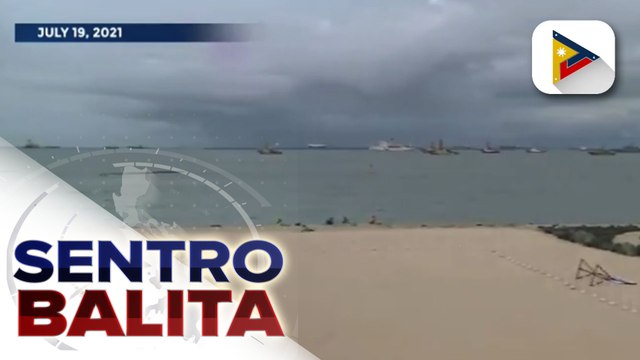 Saku-sakong mga basura na inanod dahil sa masamang panahon, nakuha sa dolomite beach sa Manila Bay; clean-up operation, agad isinagawa