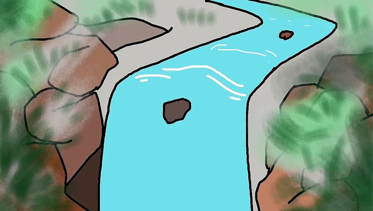 2d Animation waterfall ||#flipaclip #Nature