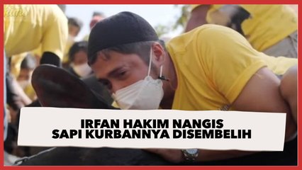Irfan Hakim Nangis Sapi Kurbannya yang Viral Disembelih