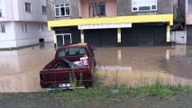 RİZE - Sağanak nedeniyle dereler taştı, tarım arazileri ve yollarda hasar oluştu (2)