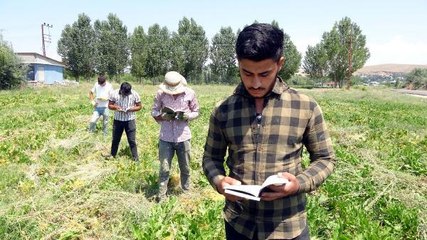 LİSE ÖĞRENCİSİ, YAZDIĞI ROMANINI TARLADA ÇAPA YAPARAK BİRİKTİRDİĞİ PARAYLA BASTIRDI