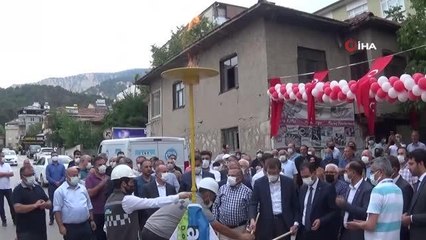 Reşadiye'de doğalgaz sevinci