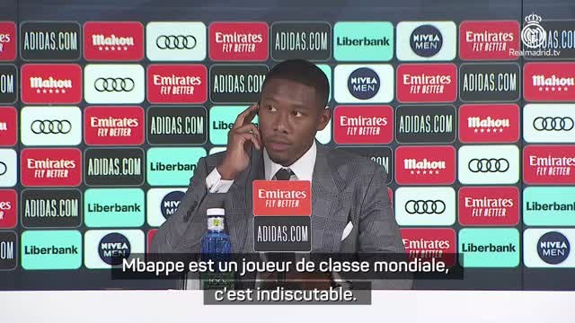 Real - Alaba : Mbappé est un joueur de classe mondiale