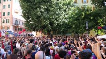 Genova, ventennale G8: in piazza Alimonda il minuto di silenzio per Carlo Giuliani