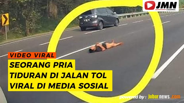 REPORTASE - SEORANG PRIA TIDURAN DI JALAN TOL VIRAL DI SOSIAL MEDIA
