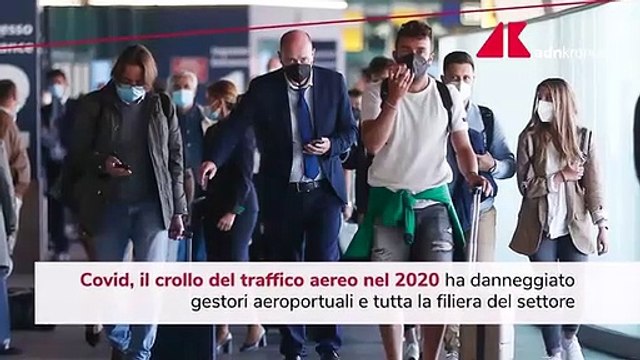 Trasporto aereo, crollo traffico nel 2020