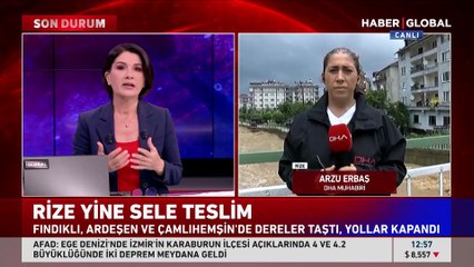 Doğu Karadeniz yine sele teslim! Dereler taştı, yollar kapandı