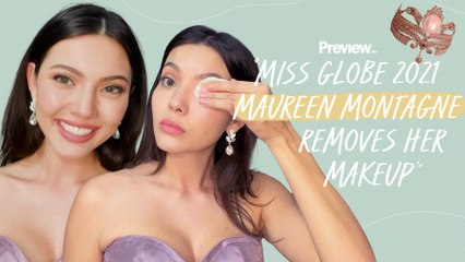 Miss Globe Philippines 2021 Maureen Montagne Removes Her Makeup | Barefaced Beauty | PREVIEW