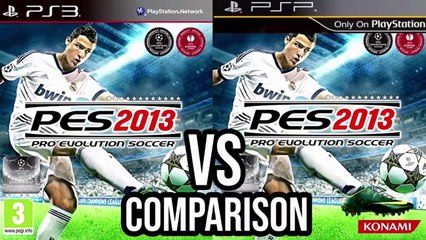 PES 2013 PS3 Vs PSP